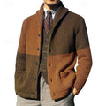 Bertram | Cardigan mit Schalkragen im Colour-Block-Design