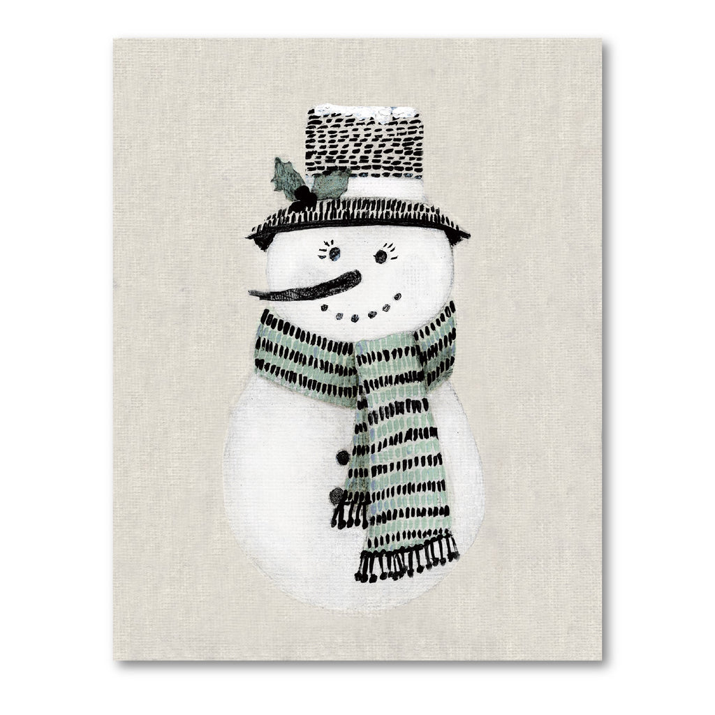 Holiday Snowwoman Gallery-Wrapped Canvas Wall Art