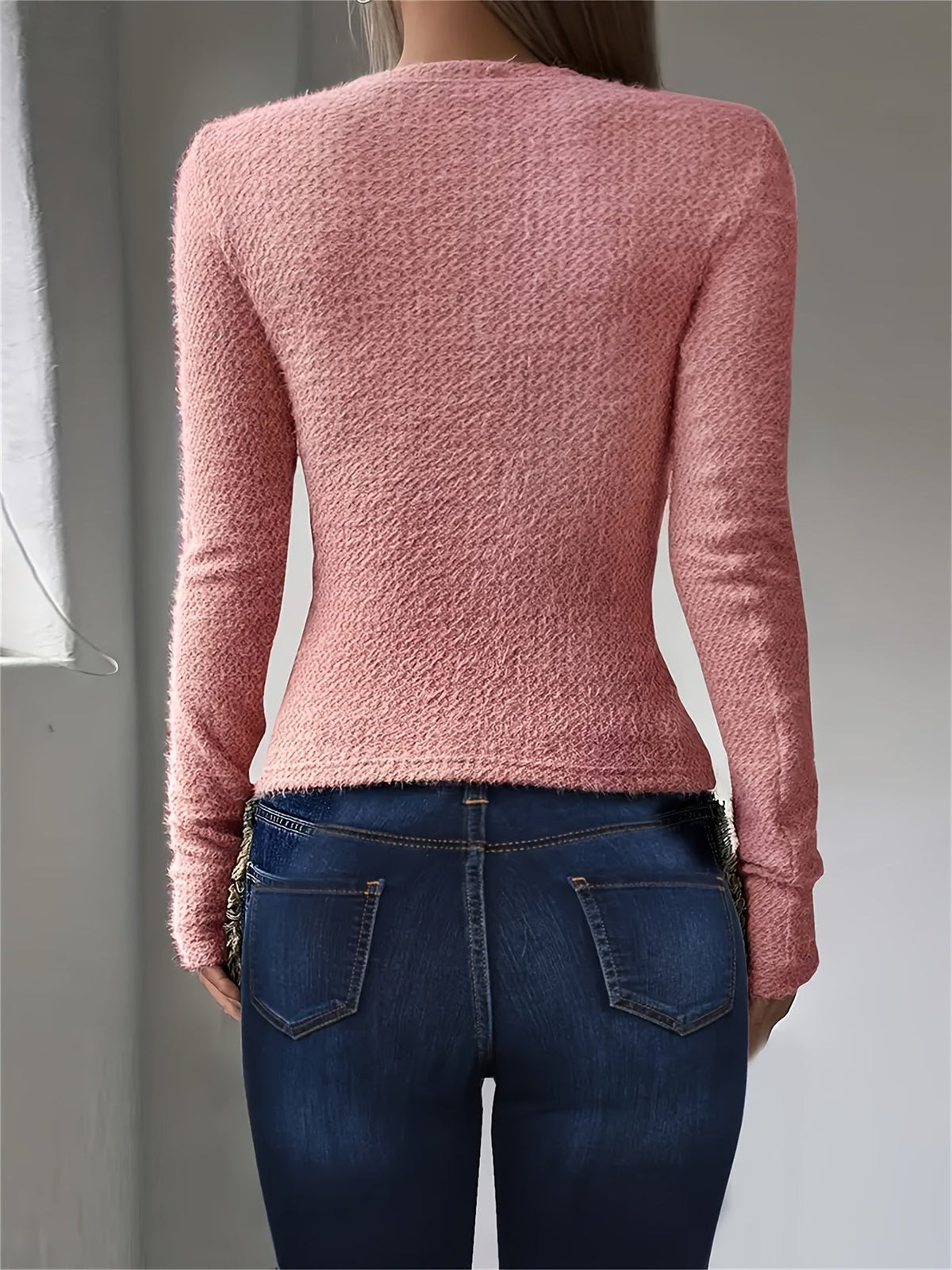 Elspeth | Langarmshirt mit weicher Textur