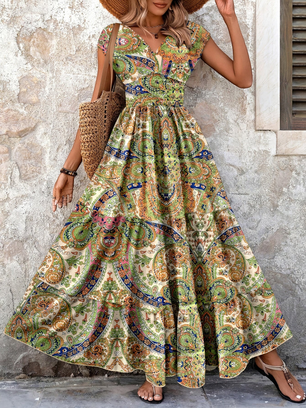 Tabitha | Paisley Print Maxi Dress
