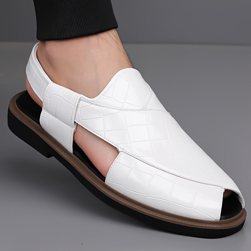 Nathaniel | Slipper-Sandalen in Flechtoptik