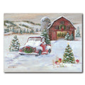 On the Farm Christmas Gallery-Wrapped Canvas Wall Art