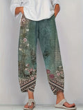 Amanda | Klassische florale Vintage-Hose