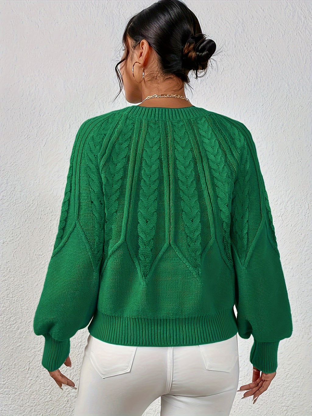Ophelia | Entspannter Zopfmuster-Pullover