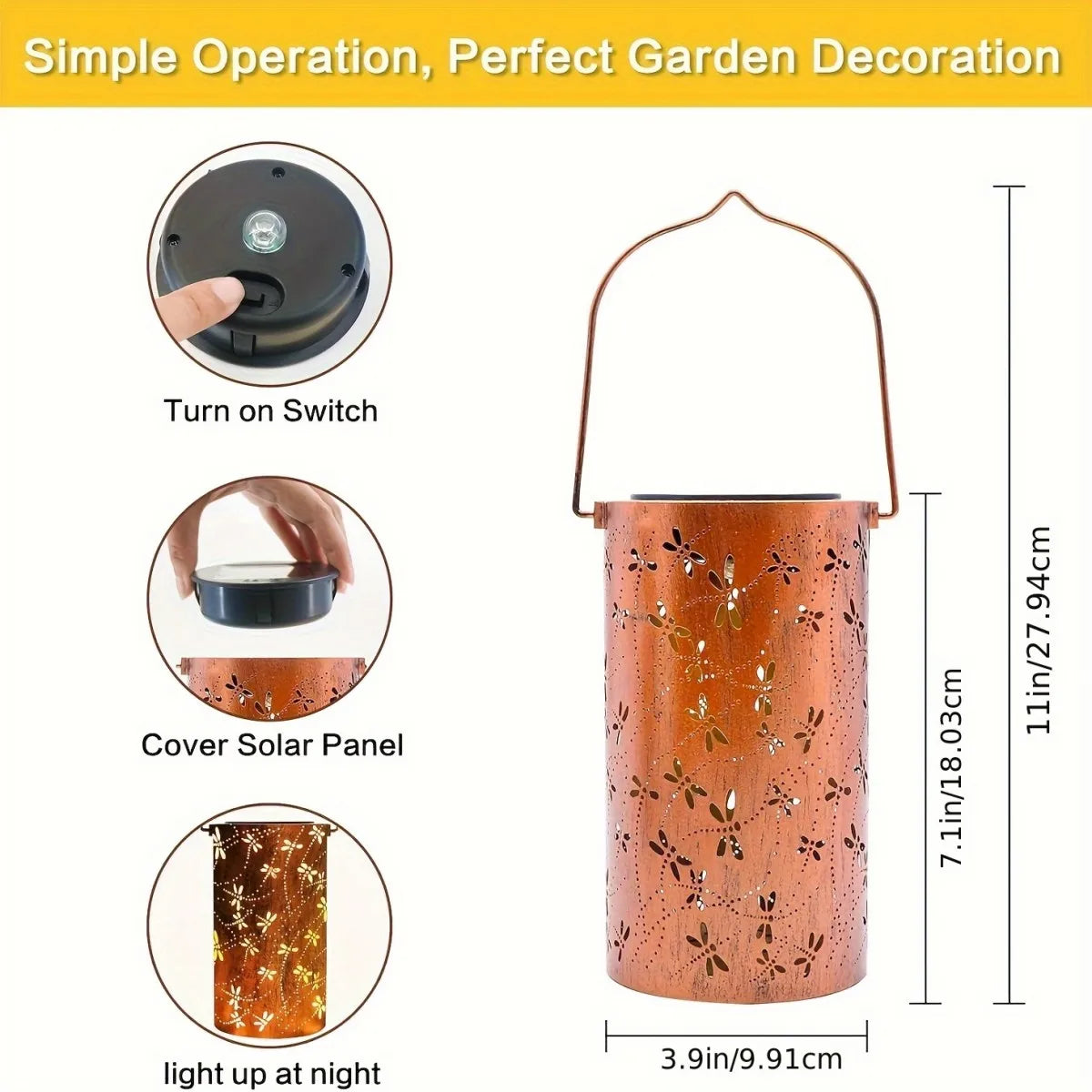 Dragonfly Hollow Solar Lantern