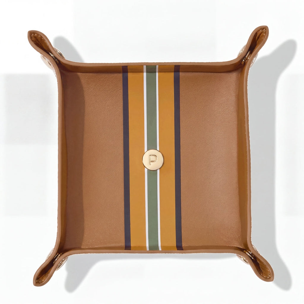 Paravel Cabana Valet Tray Shandy Decorative Catchall Organizer for Keys Wallets