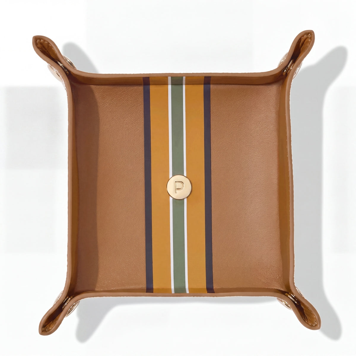Paravel Cabana Valet Tray Shandy Decorative Catchall Organizer for Keys Wallets