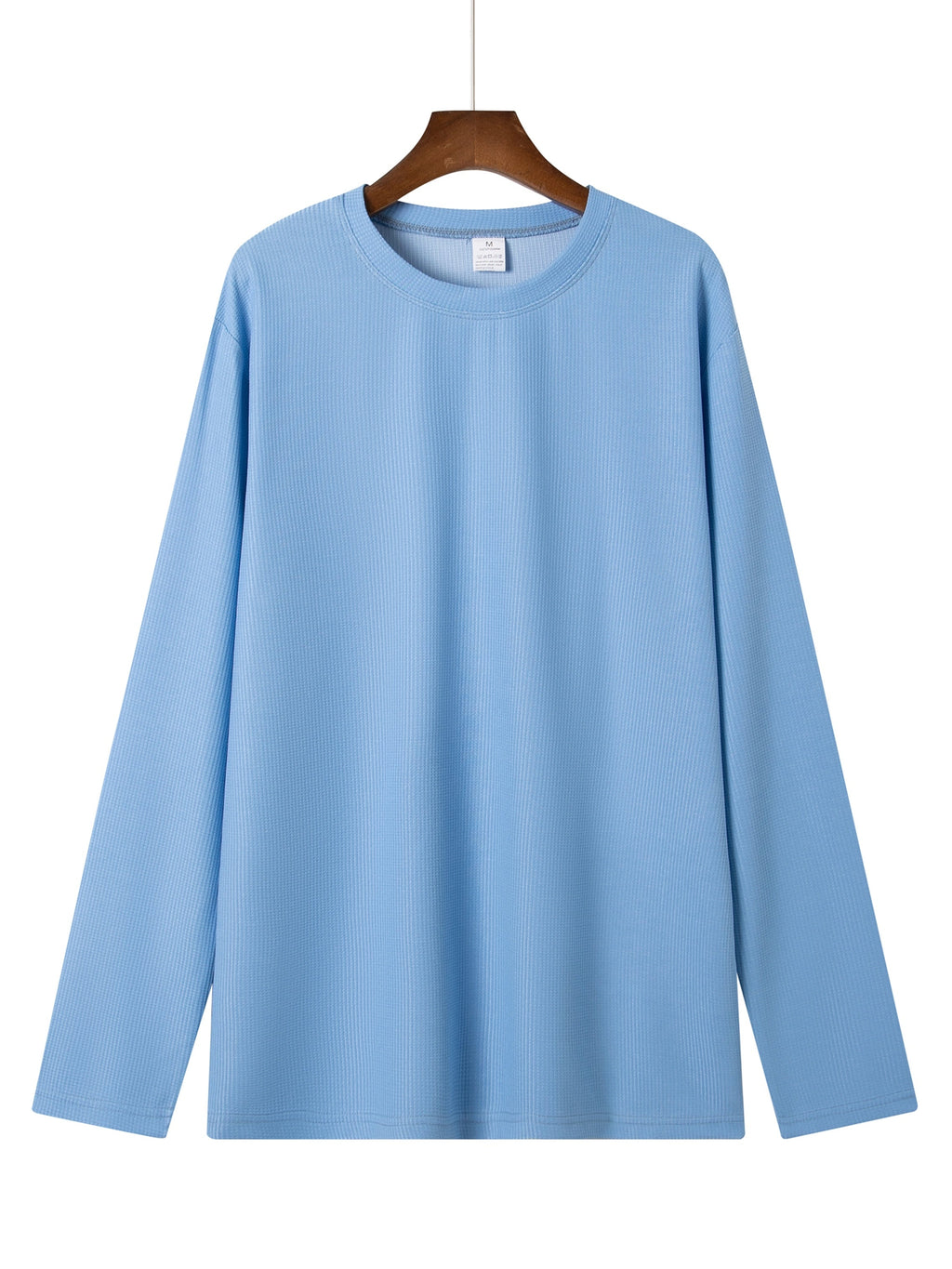 Frederick | Langarmshirt in strukturierter Waffelstrick-Optik