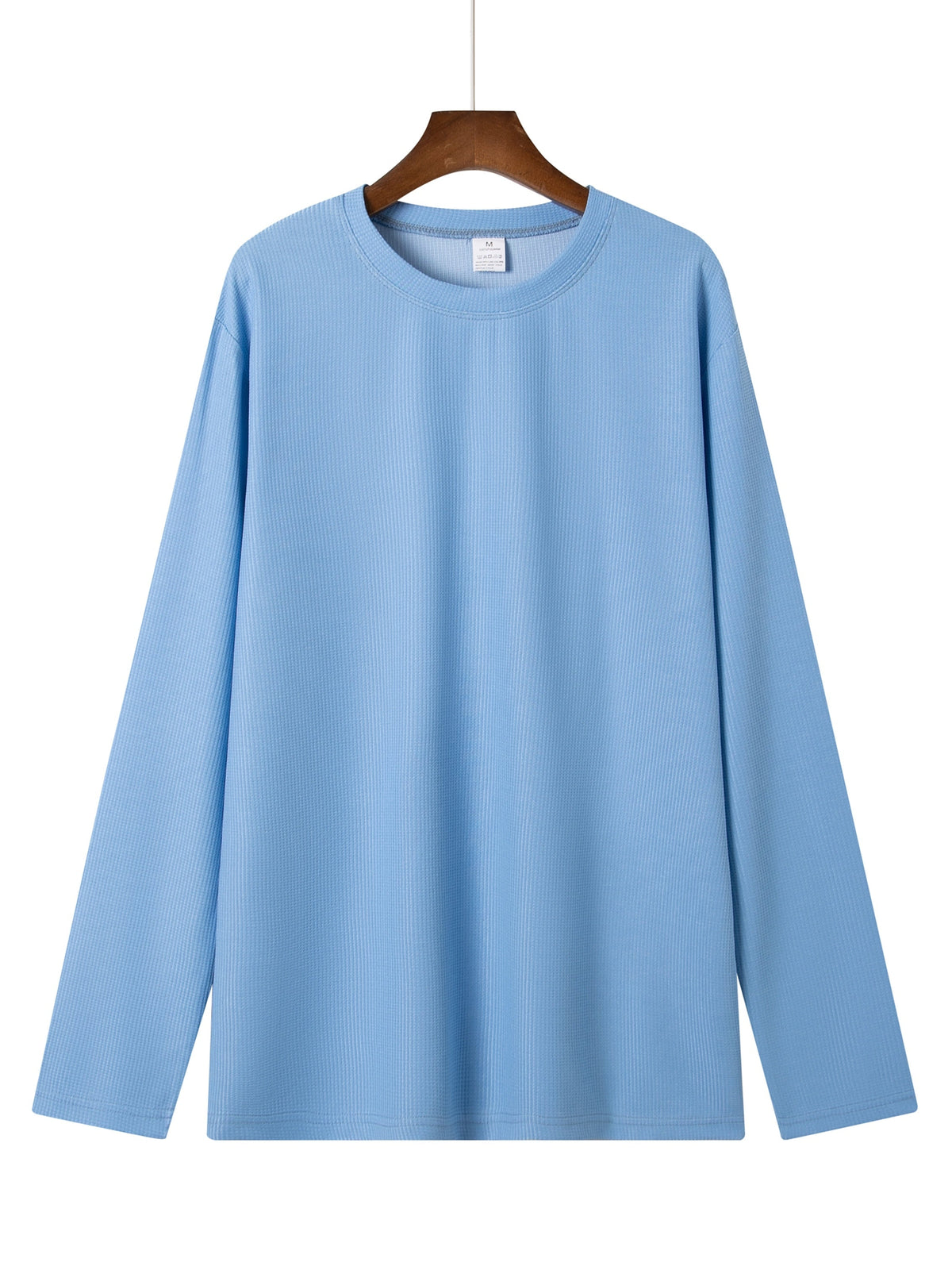 Frederick | Langarmshirt in strukturierter Waffelstrick-Optik