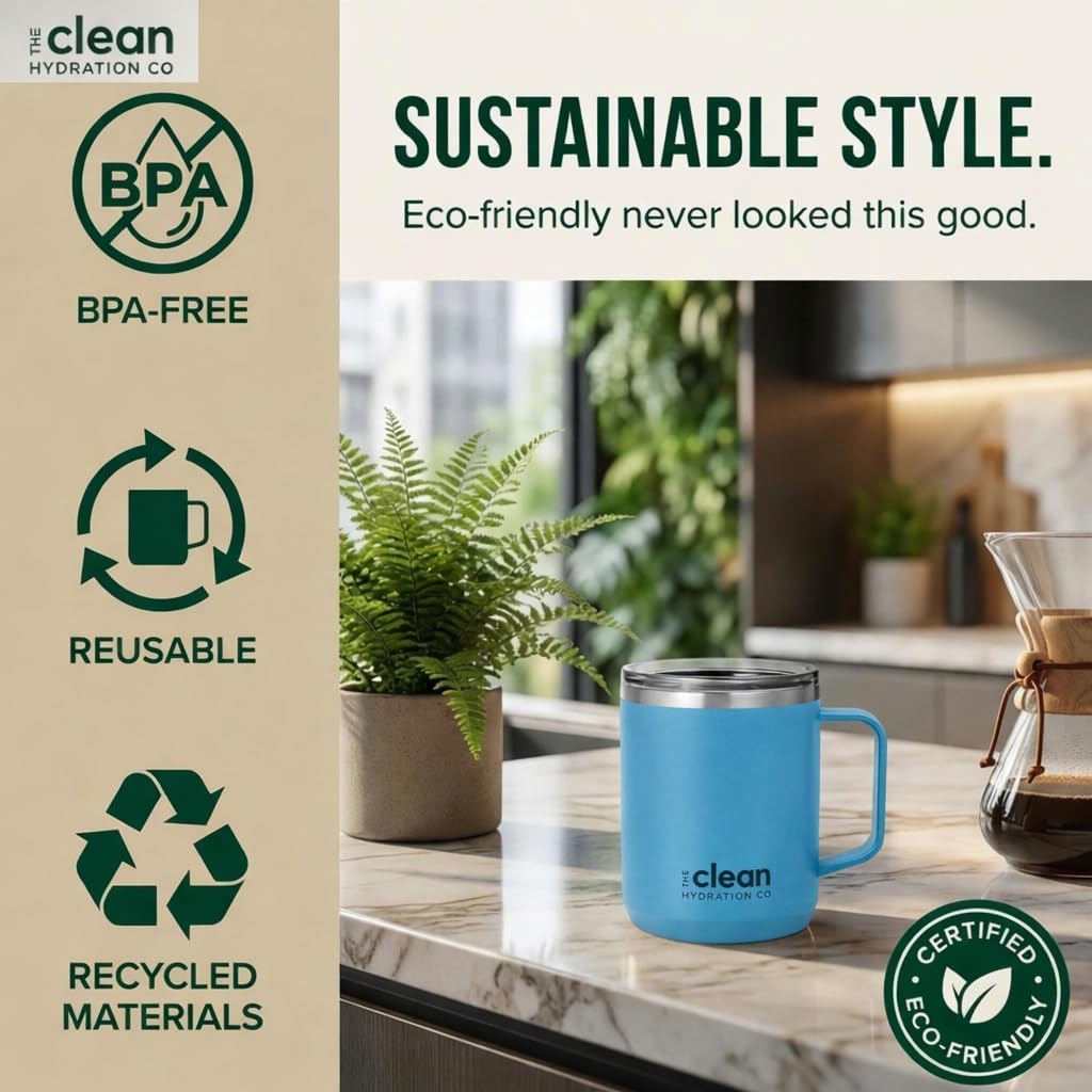 The Clean Hydration Co. Insulated Travel Mug
