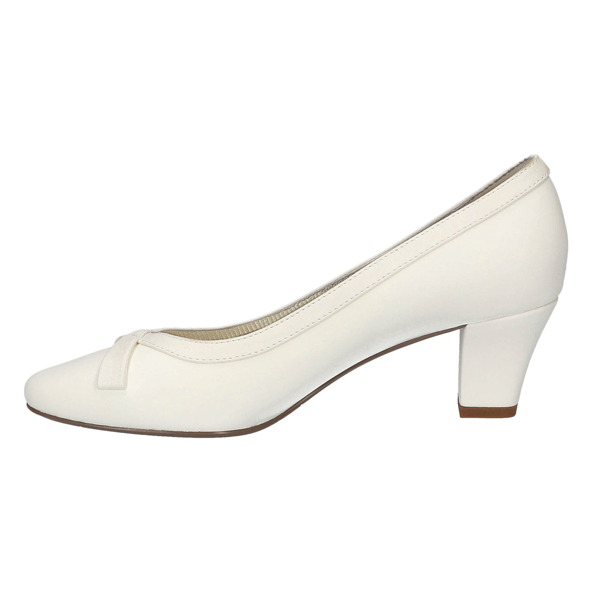 Easy Street Women's Kata White Pearlized Pumps