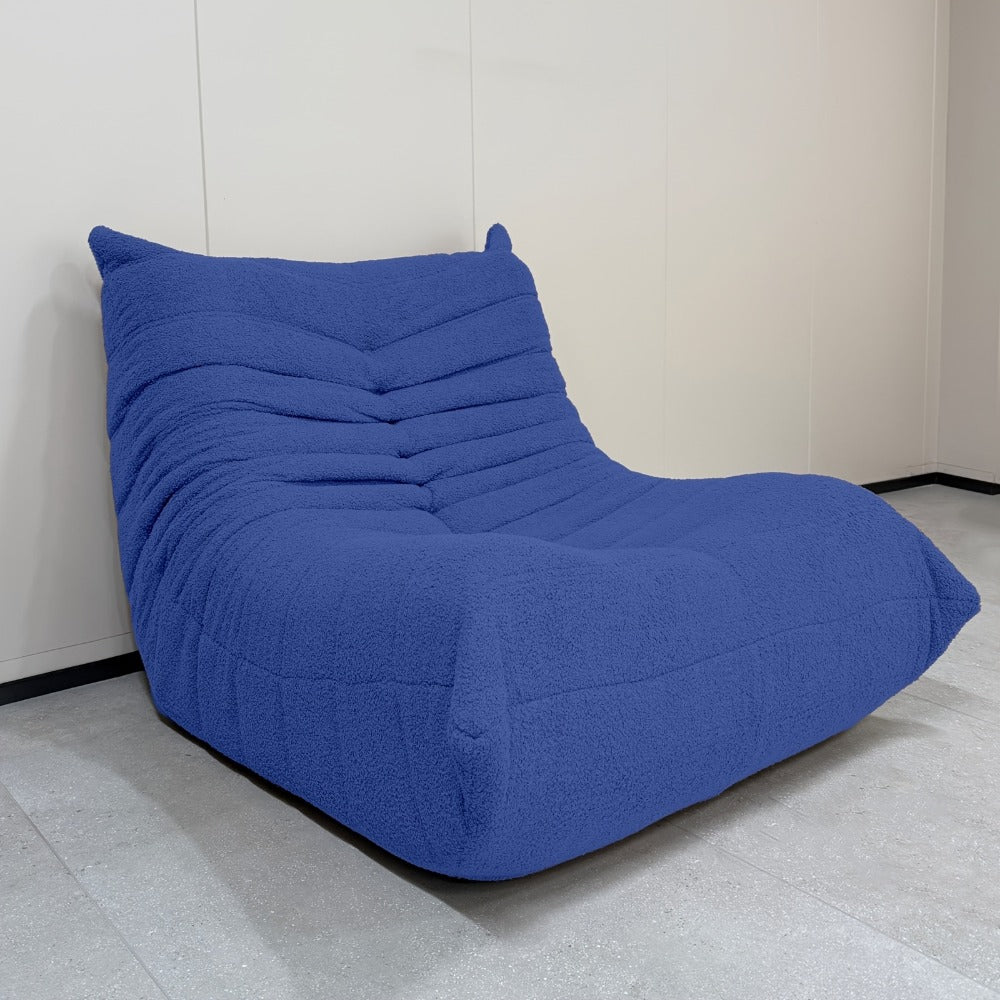 Floor Sofa with Modular Design and Tufted Back for Living Room