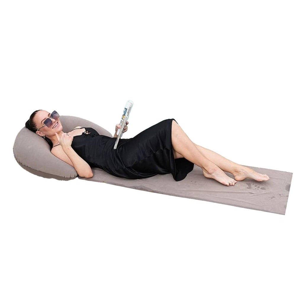Beach Mat with Inflatable Head Pillow