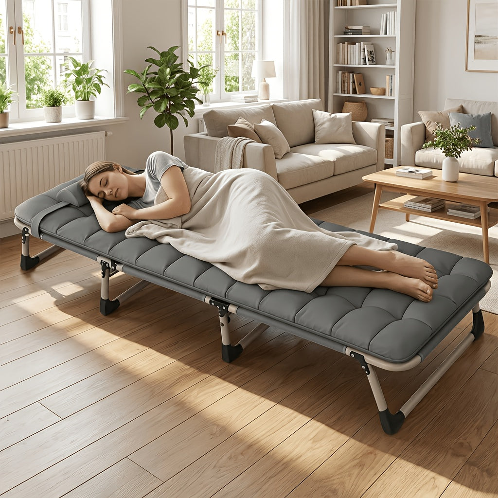 Foldable Bed Frame with Tool-Free Assembly for Bedroom Comfort and Support