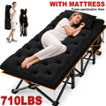 Foldable Heavy-Duty Camping Bed with Tool-Free Assembly for Bedroom