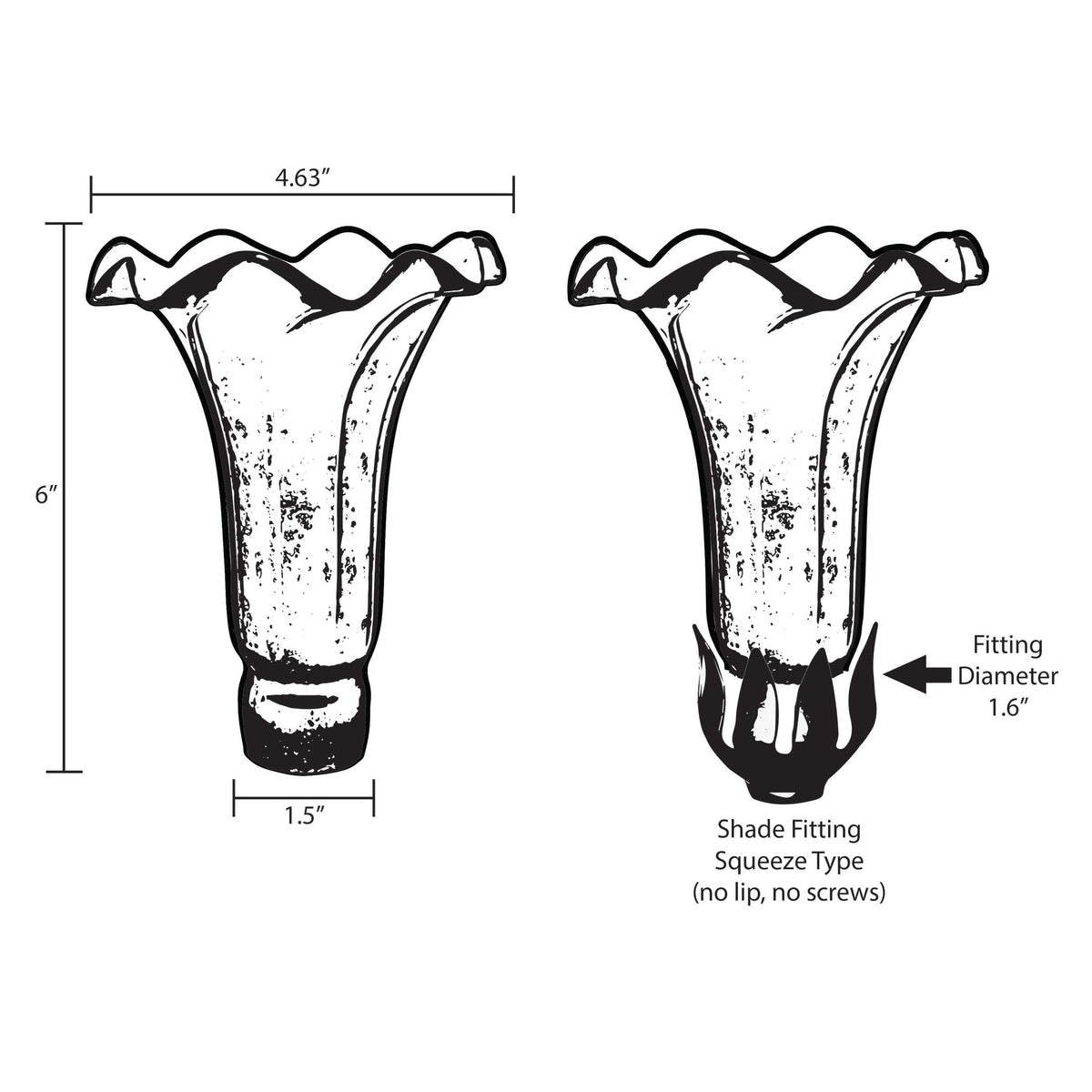 River of Goods 10" Arm Lily Lamp