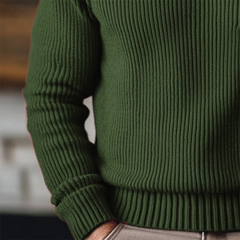 Dean | Gerippter Rollkragenpullover