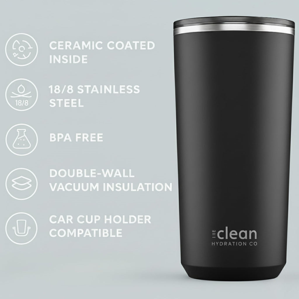 The Clean Hydration Co. Insulated Tumbler With Lid