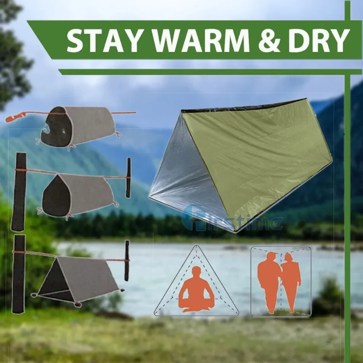Waterproof Survival Shelter for Camping