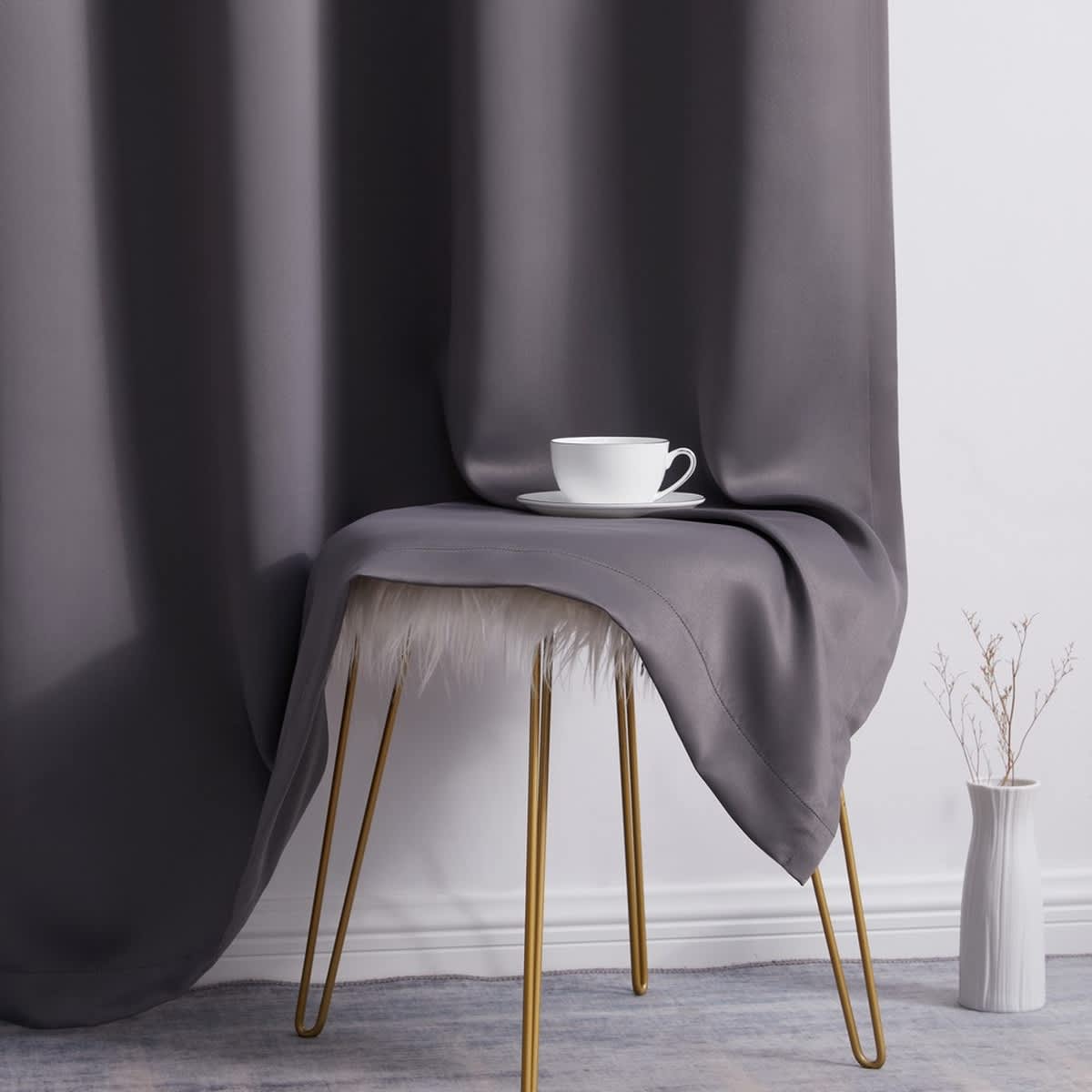 Thd Cambridge 100% Blackout Total Privacy Grommet Window Treatment Curtain Panels - Set of 2