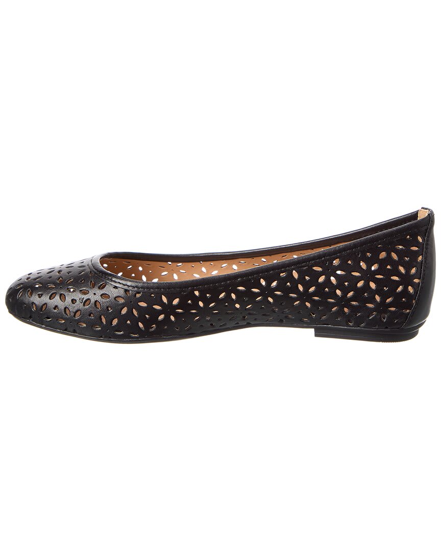French Sole Leyla Laser Cut Leather Flat