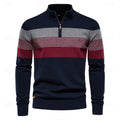 Miles | Colour-Block Quarter-Zip Sweater