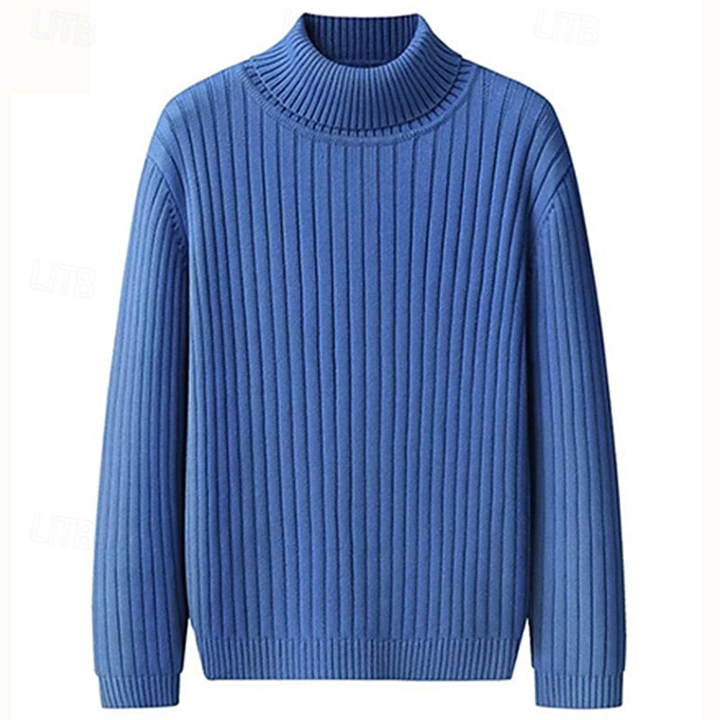 Hamish | Gerippter Rollkragenpullover