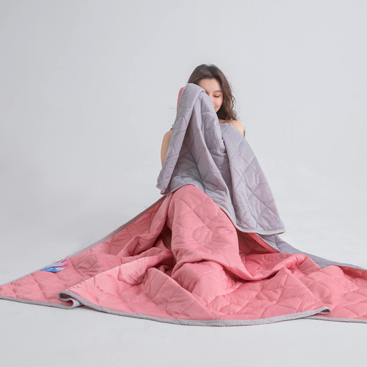 Dual-Sided Cooling Throw Blanket