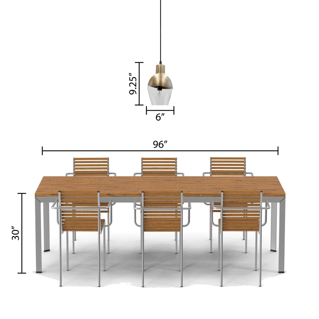 River of Goods Clear Glass Hanging Lamp