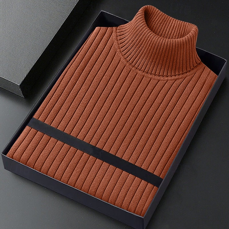 Hamish | Gerippter Rollkragenpullover