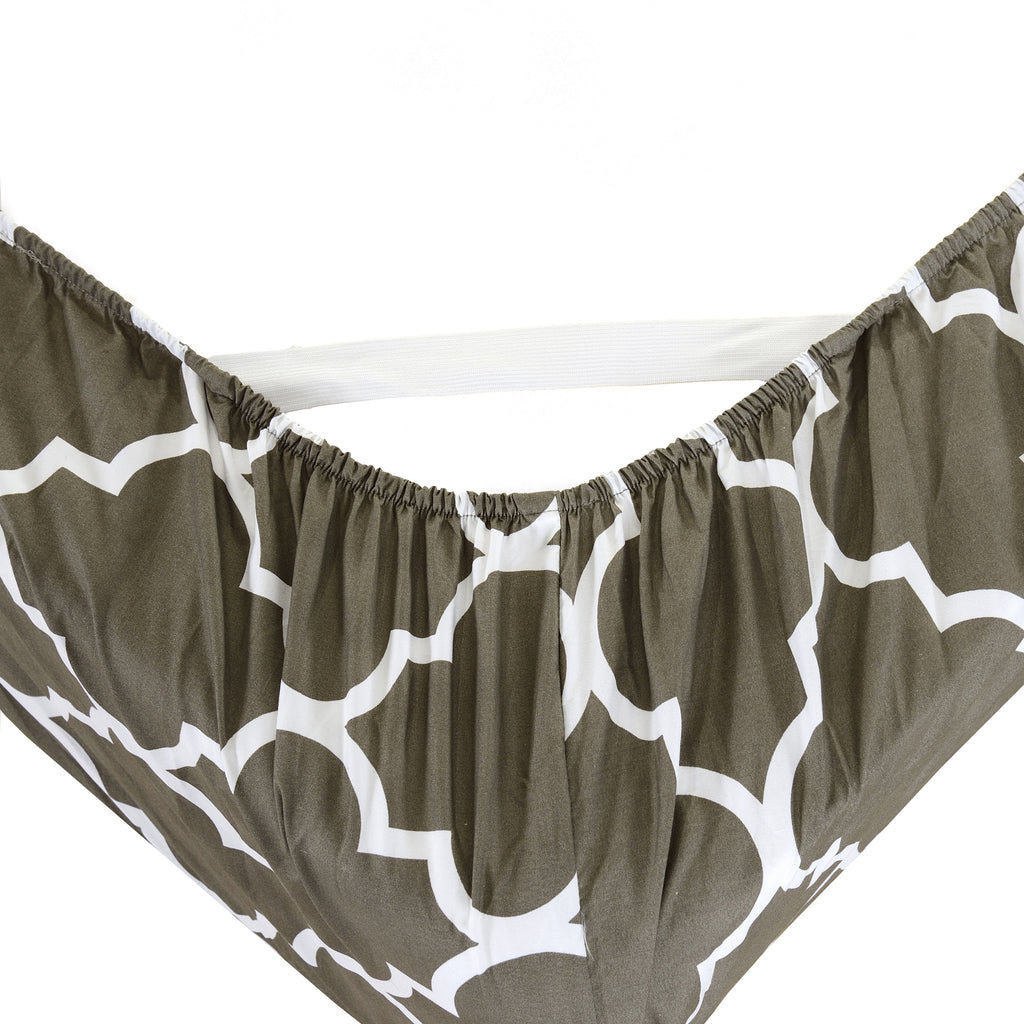 Elegant Comfort 6-Piece Moroccan Trellis Printed Pattern - Soft as a Hotel Premium Quality