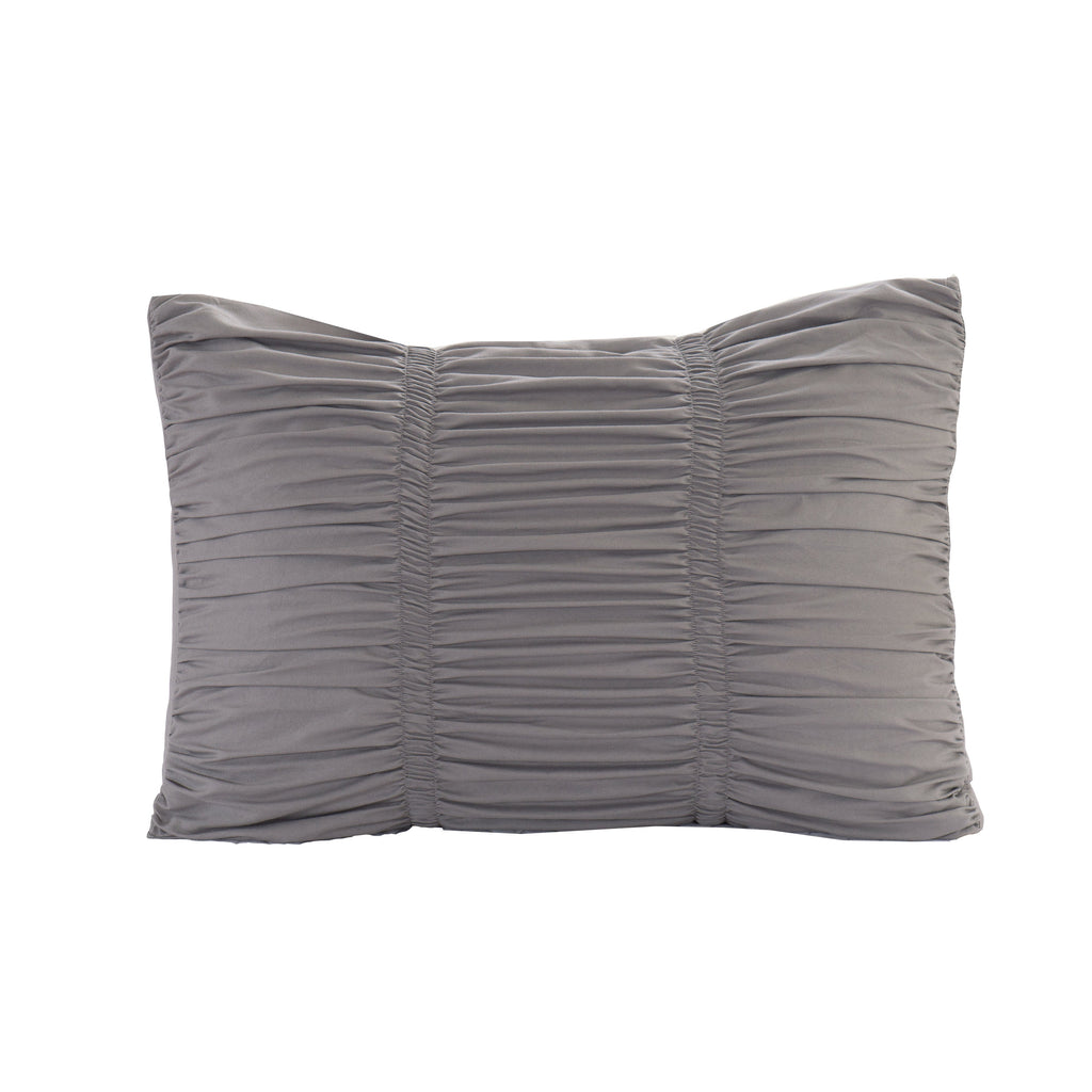 Elegant Comfort 10-Piece Pleated Comforter Set - Includes 4-Piece Sheet Set with Double Sided Storage Pockets