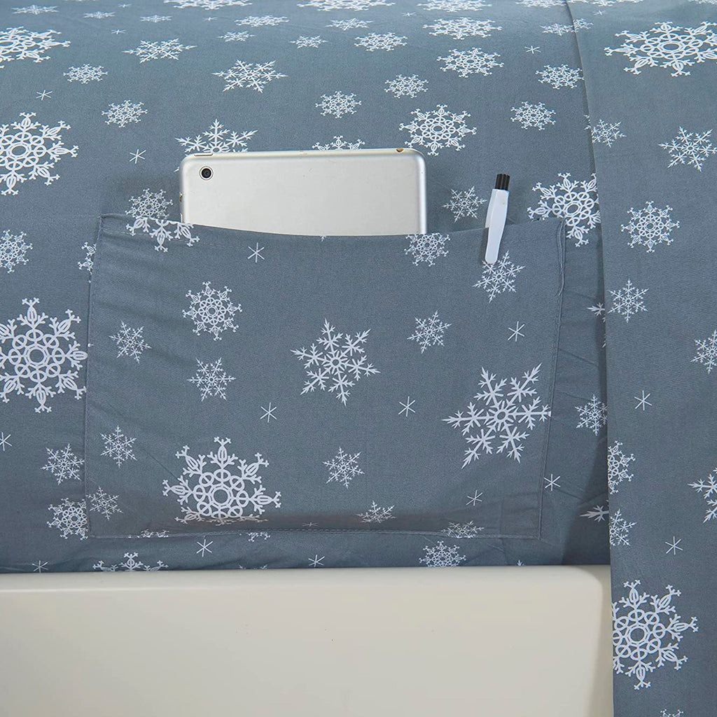 Elegant Comfort 6-Piece Christmas & Holiday Sheet Set - Soft as a Hotel Premium Quality