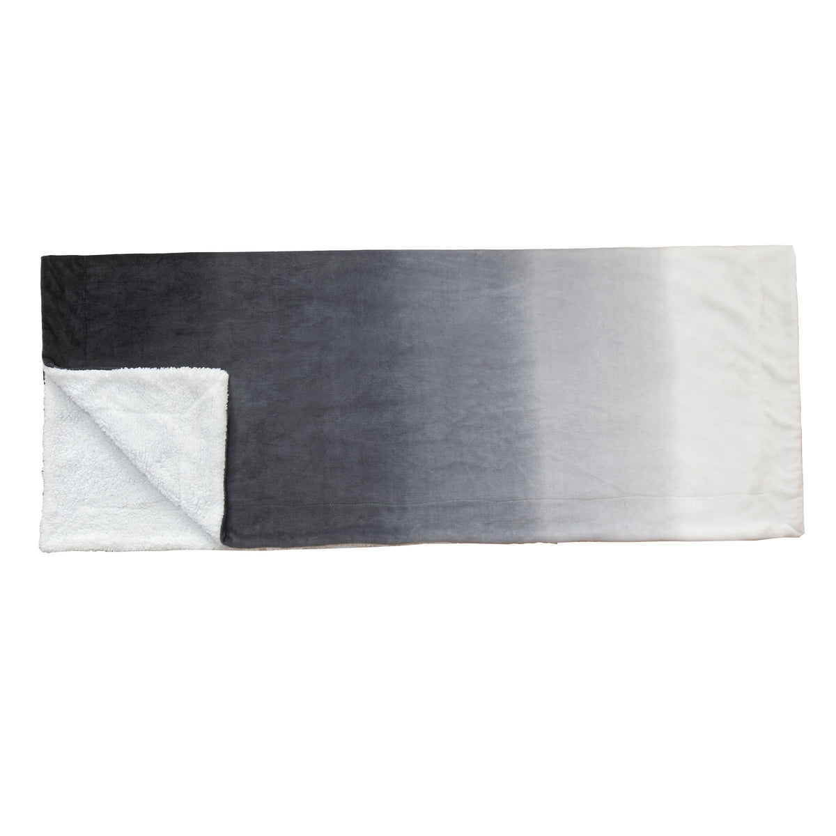 Elegant Comfort Ombre Printed - Sherpa Backed Plush Throw Blankets - 50 x 60 inches
