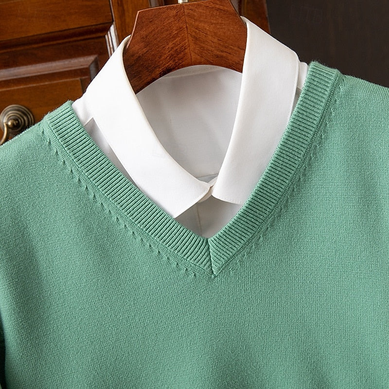 Carter | Eleganter V-Ausschnitt-Pullover