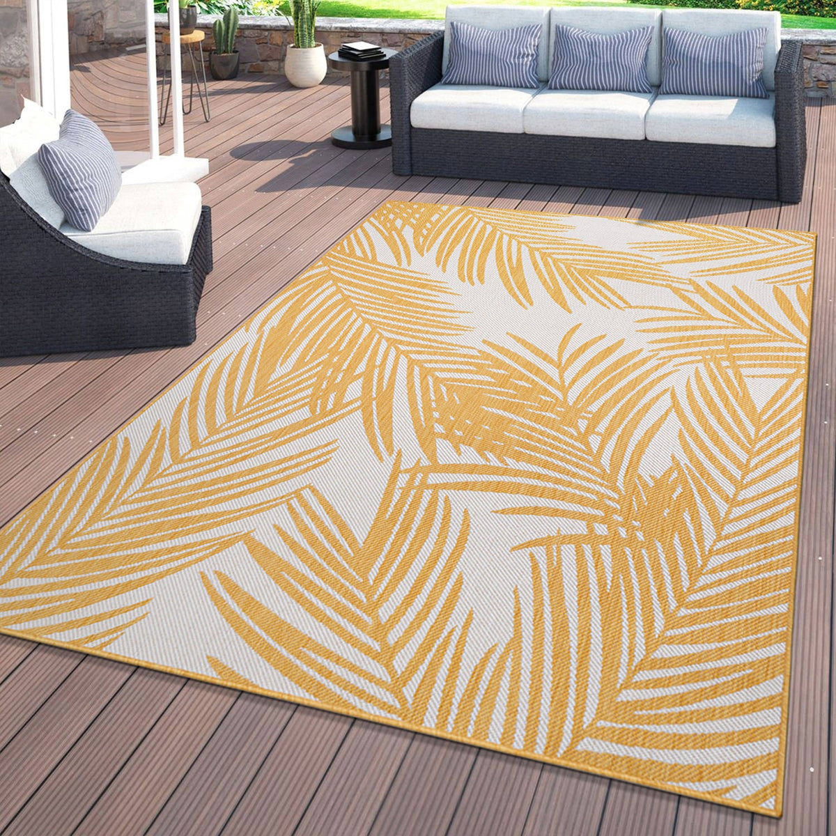 World Rug Gallery Palm Collection 5'x7'