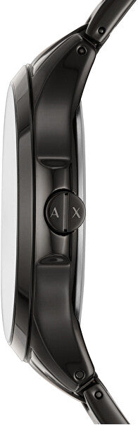 Armani Exchange Hampton AX2413 Herren-Chronograph – Schwarzes Zifferblatt mit schwarzem Edelstahlarmband