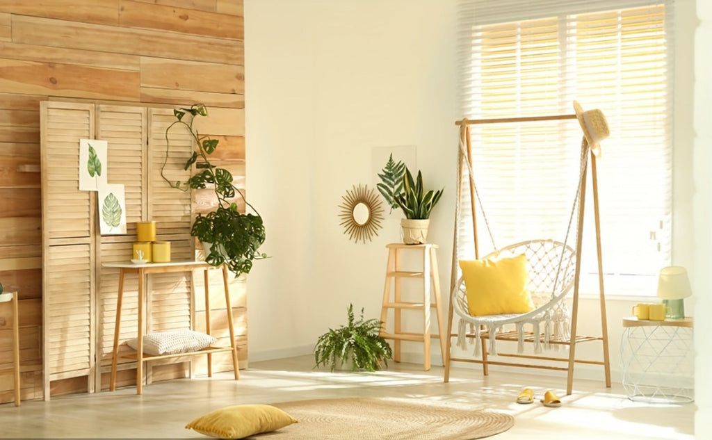 Hanging Chair with Macrame Weave and Mounting Kit for Living Room