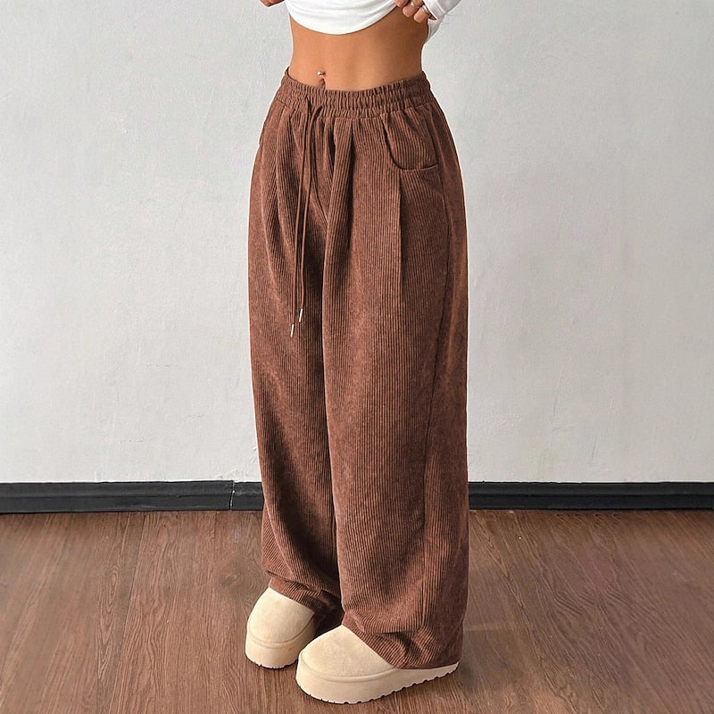 Della | Lockere Hose mit weitem Bein und hoher Taille