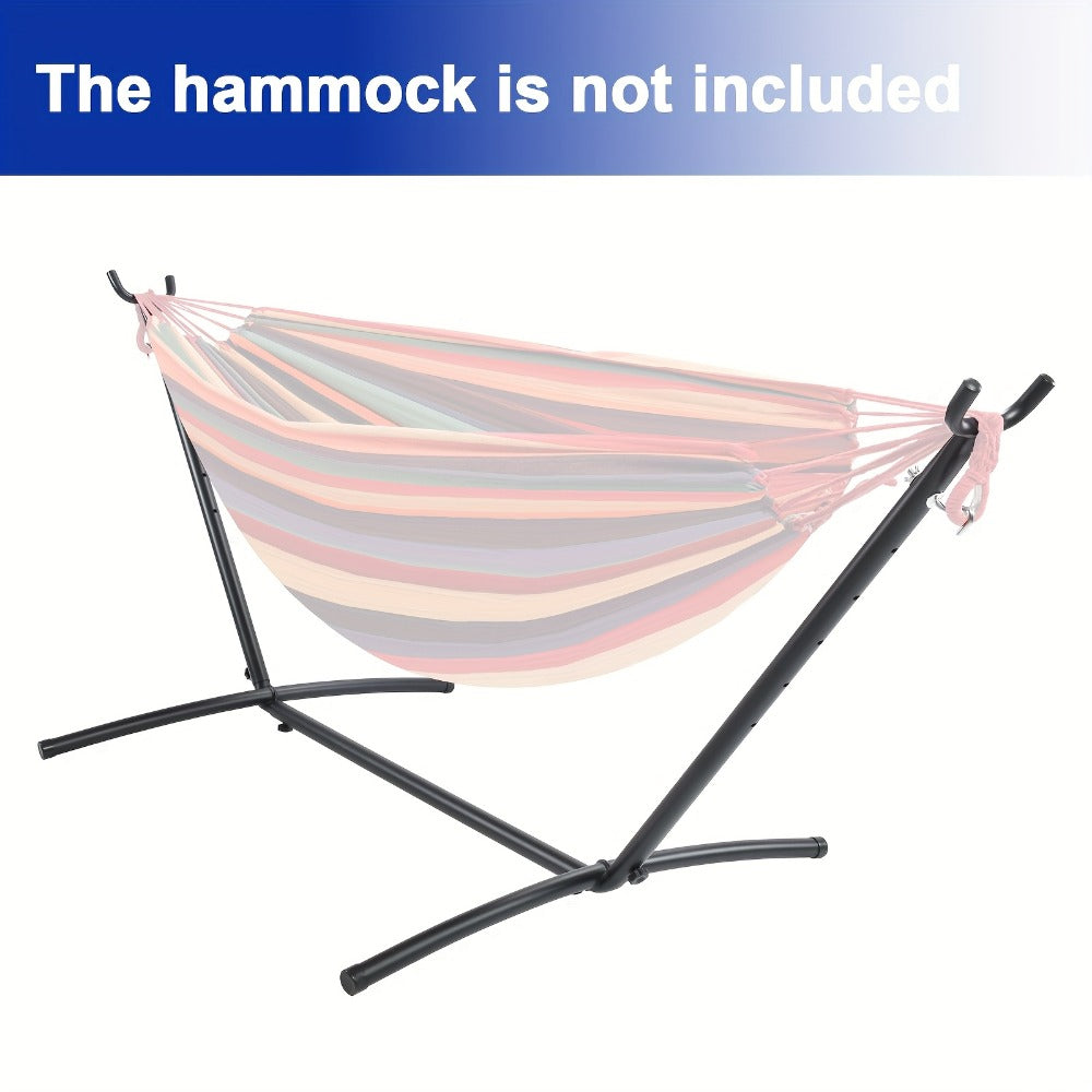 Heavy-Duty Metal Hammock Stand for Comfortable Outdoor Seating