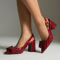 Sylvia | Elegante spitze Slingback-Pumps