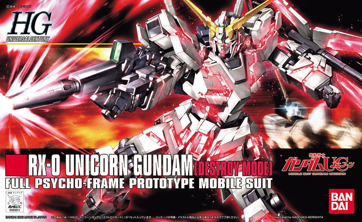 HG UC RX-0 Unicorn Gundam (Destroy Mode) 1/144