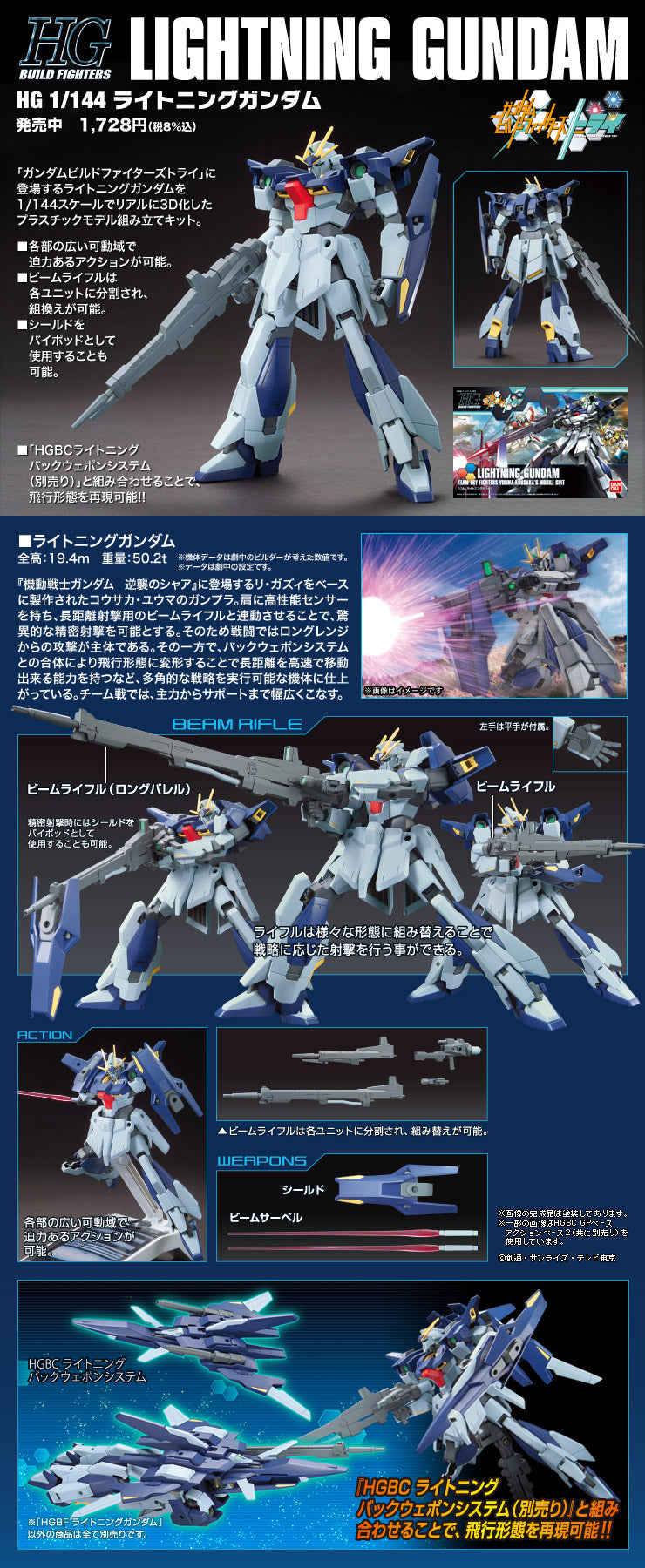 HG Lightning Gundam 1/144