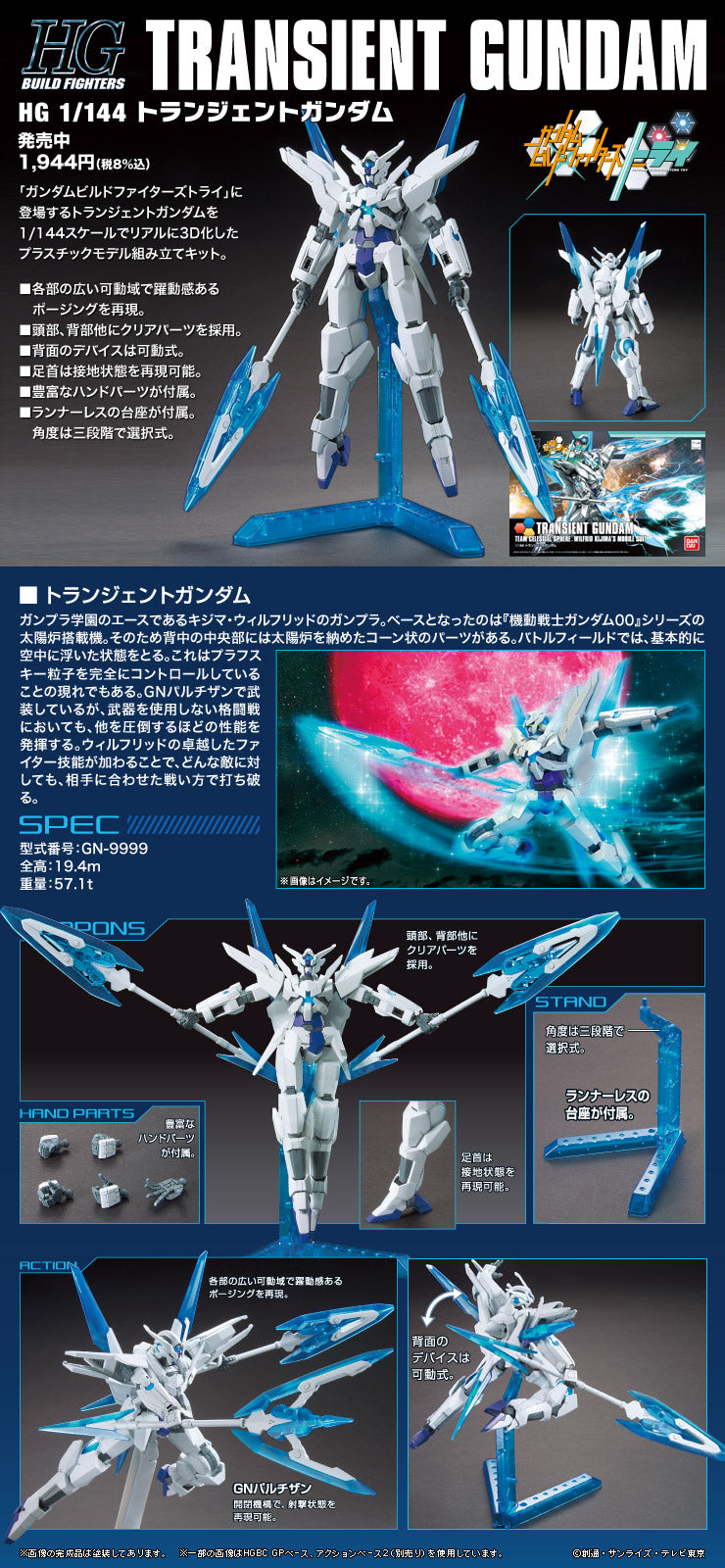 HG Transient Gundam 1/144