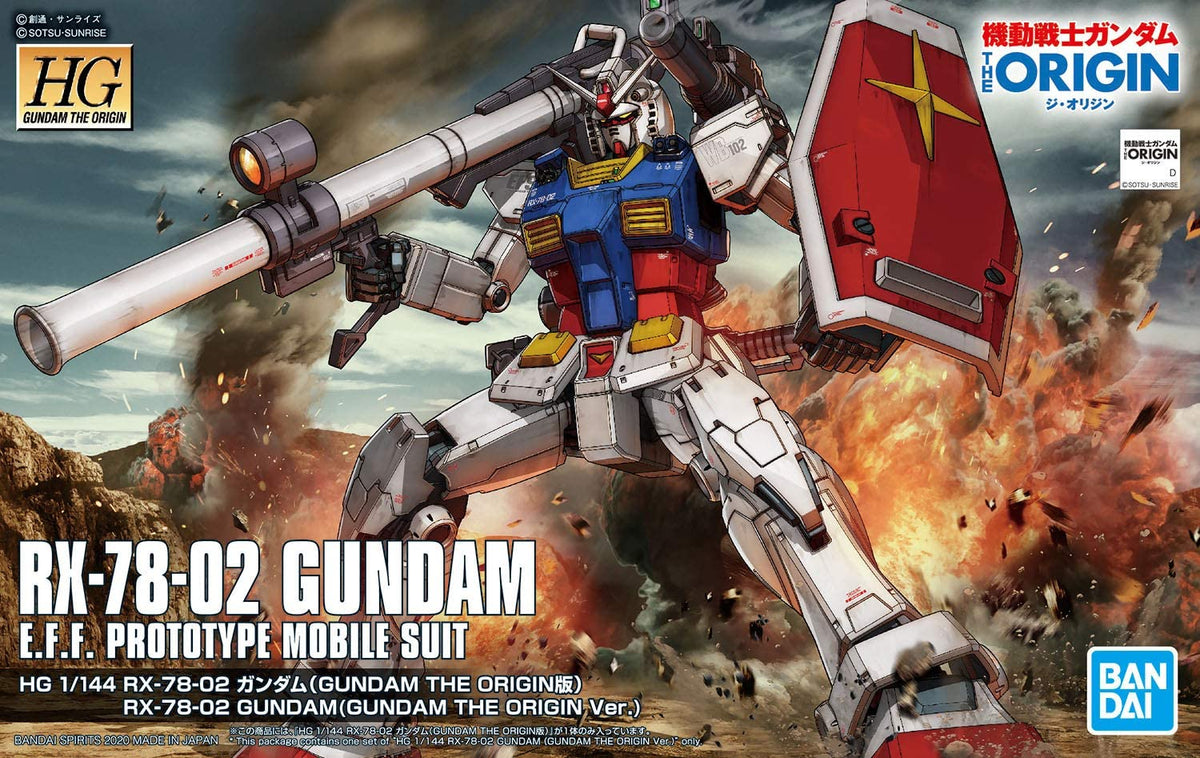 HG RX-78-02 Gundam (Gundam The Origin Ver.) 1/144