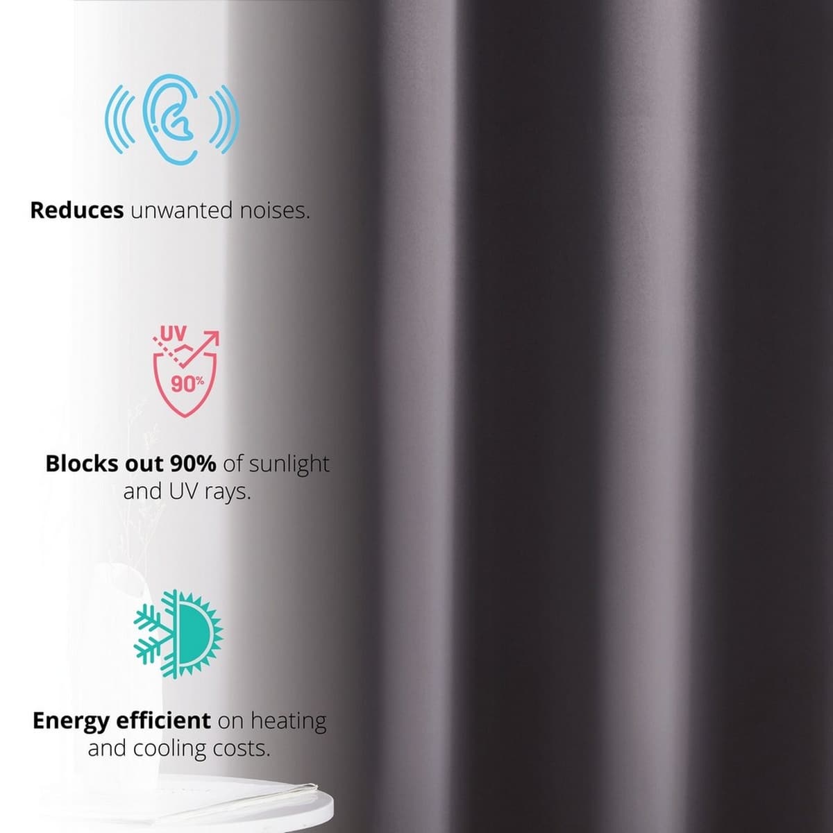 Thd Cambridge 100% Blackout Total Privacy Grommet Window Treatment Curtain Panels - Set of 2