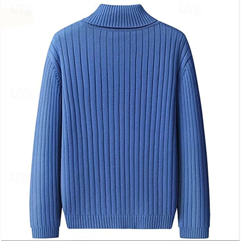 Hamish | Gerippter Rollkragenpullover
