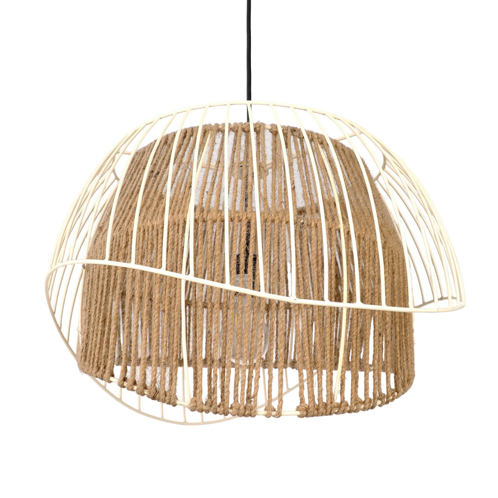 River of Goods Hanging Lamp - Ivory, Natural & Black