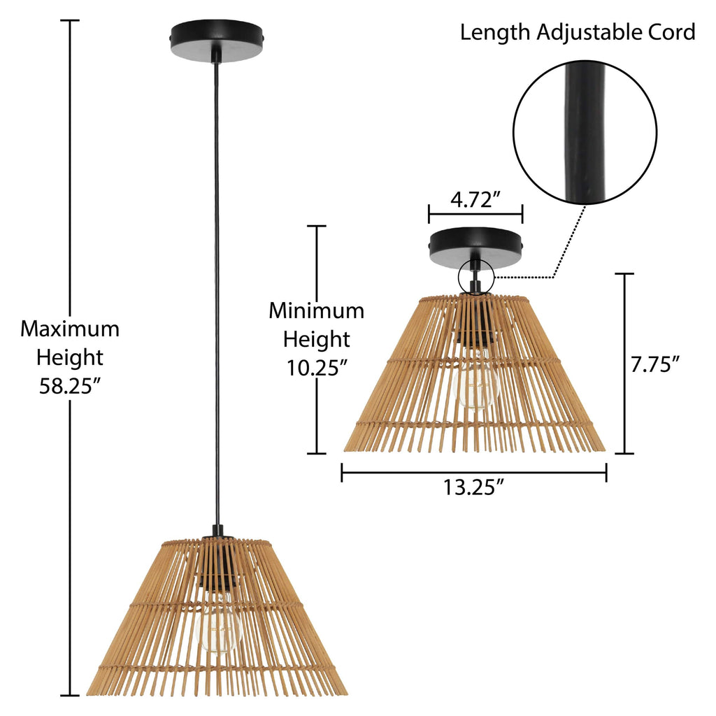 River of Goods Hanging Pendant Lamp - Brown