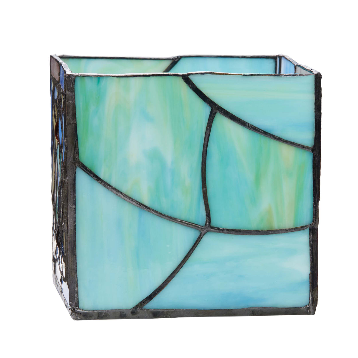 River of Goods Stained Glass Candle Holder